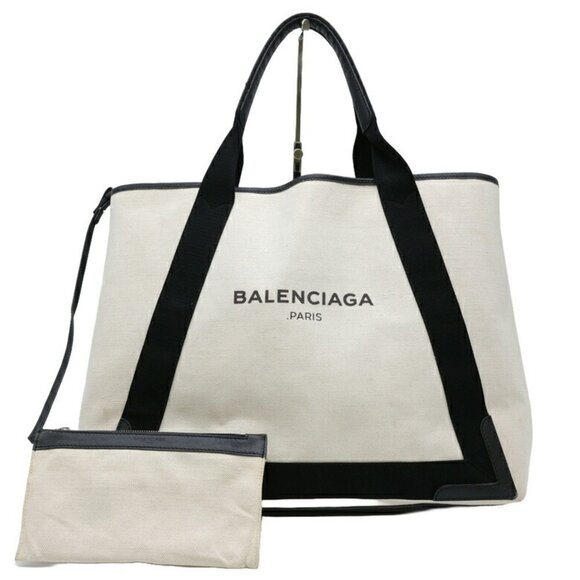 BALENCIAGA Black Leather Tote Bag - Picture 1 of 15